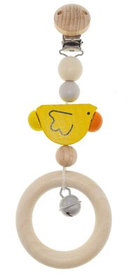 Babyspielzeug Wagenanhänger Ente BxHxT 7x20x3,5cm NEU Figur Clip Befestigung