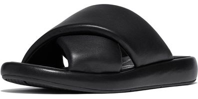 FitFlop Damen Sandalen Iqushion D-Luxe Padded Leather Cross Slides JB5