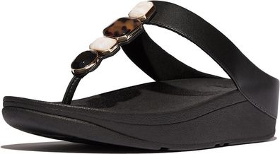 FitFlop Damen Flip Flops Fino Multi-Stone Leather Toe-Post Sandals IU9