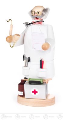 Räuchermann Arzt BxHxT 11cmx21,5 cmx11 cm NEU Erzgebirge Rauchmann Räucherfigur