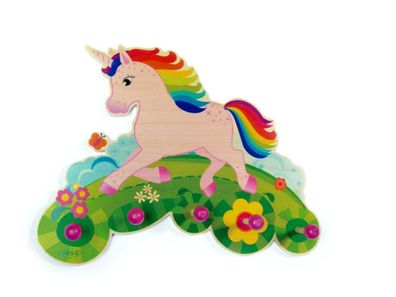 Zimmerdekoration Garderobe Einhorn BxLxH 370x65x270mm NEU Kinderzimmer