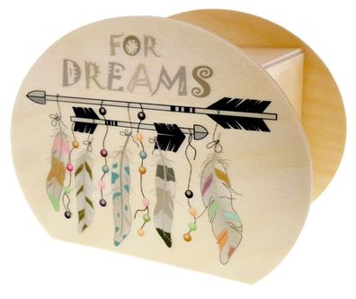 Holzdekoration Spardose Dreams BxLxH 65x115x85mm NEU Sparbüchse Sparen Geld Holz