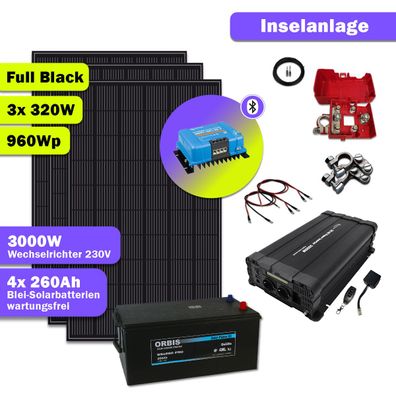 Solar-Inselanlage 3000W Komplettset 230V BA48-3000 – autarke Stromversorgung