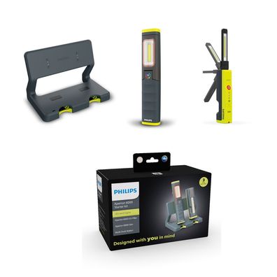 Philips LED Xperion6000 Starter Kit 2 Lampen und Ladestation