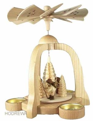 Tischpyramide Förster im Wald Höhe 22cm NEU Holzpyramide Tischdekoration Dekorati