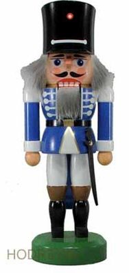 Nussknacker Wachsoldat + Säbel blau Höhe 26cm NEU Weihnachten Seiffen Nutcracker