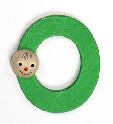 Holzdekoration Holzbuchstabe O BxLxH 65x18x70mm NEU Spielzeug Alphabet Lernen