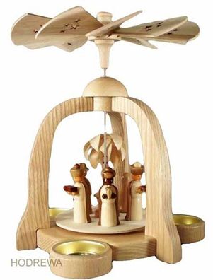 Tischpyramide Christi Geburt BxHxT 19,8x22x19,8cm NEU Holzpyramide Tischdekoratio