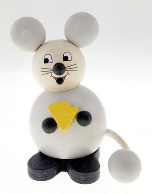 Räuchermann Maus mit Käse BxHxT 12,5x13x8,5cm NEU Rauchen Rauchfigur Rauchmann
