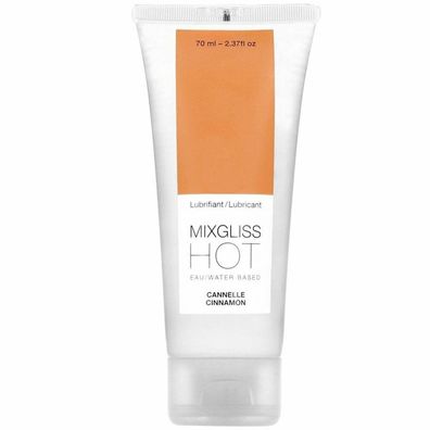 Mixgliss HOT, Premium Gleitmittel auf Wasserbasis, Zimt, 70ml