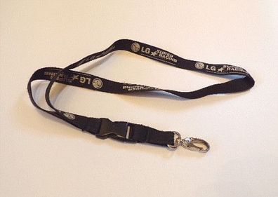 LG Super Racing Lanyard Schlüsselanhänger Schlüsselband Schwarz Werbung
