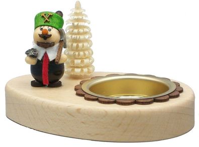 Teelichthalter Bergmann mit Erz Höhe 5cm NEU Weihnachtssockel Kerze Teelicht Weih