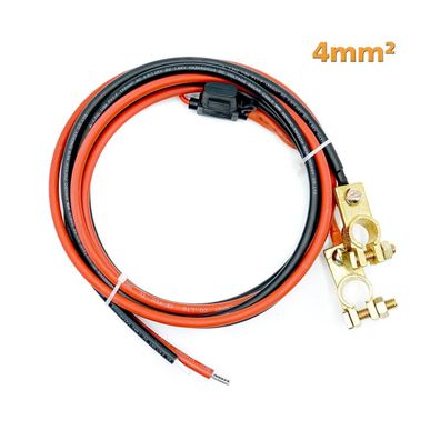 WATTSTUNDE® 4mm² Batterieanschlußkabel BAKA20 mit 20A Sicherung und Polklemme