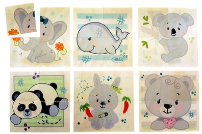 Holzspielzeug Puzzle Bären BxLxH 100x3x100mm NEU Puzzle Puzzleteil Spielbrett