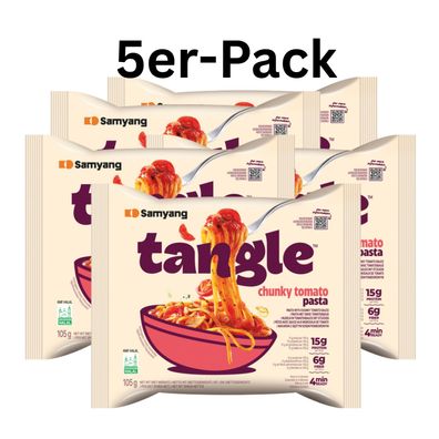 5er-Pack Samyang Tangle Pasta Chunky Tomato 105g