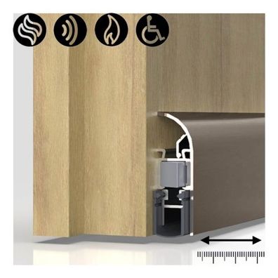 athmer Schall Ex Applic dunkelbronze Bodentürdichtung Absenkdichtung einseitig