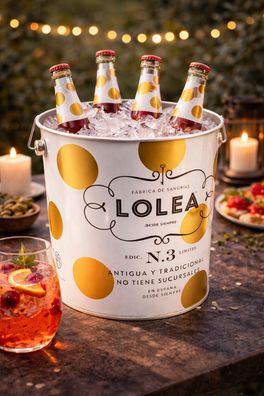 Lolea Sangria No.3 Flaschenkühler - Original Getränkekühler in Weiß mit Henkel