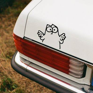 Auto Aufkleber "Simon´ Cat WTF #2" Katze Meme Sticker #0300