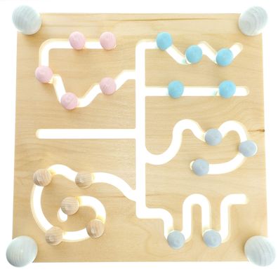 Holzspielzeug Motorikbrett BxHxT 27x27x6,5cm NEU Spielbrett Motorik Spielen