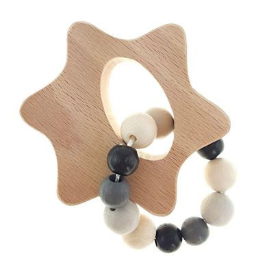 Babyspielzeug Greifrassel Stern BxLxH 85x50x110mm NEU Babyrassel Motorikrassel