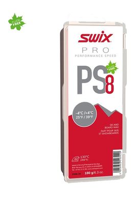 SWIX Wax Ps8 Red, -4°C/ + 4°C, 180G