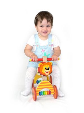 Holzspielzeug Rutscher Löwe gelb BxLxH 410x190x340mm NEU Holzrutscher Fahrzeug