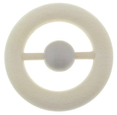 Babyspielzeug Rundrassel mit Kugel BxLxH 85x30x85mm NEU Babyrassel Motorikrassel