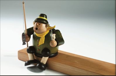 Räuchermann Kantenhocker Angler BxTxH= 13x11x22cm NEU Rauchfigur Rauchmann
