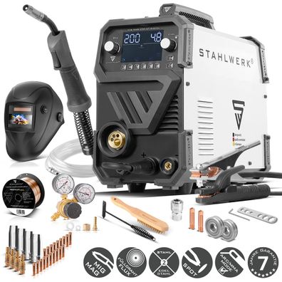 Stahlwerk Schweißgerät MIG MAG 200 ST Digital IGBT Vollausstattung mit 200 A
