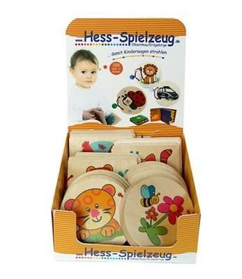 Babyspielzeug Display mit 12 Holzbilderbücher BxLxH 110x15x95mm NEU Bilderbuch