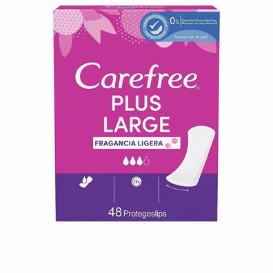 Carefree Plus Large Protector Fragancia Ligera 48 Uds