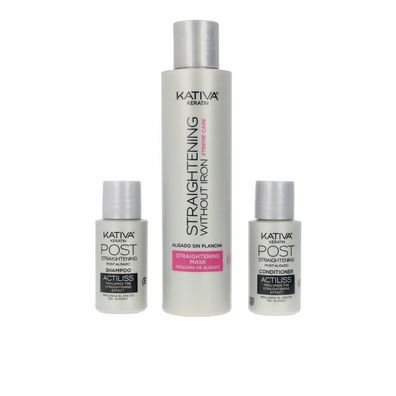 Kativa Keratin Anti-Frizz Smoothing Without Ironing Xtrem Care 30 Days Set 3 Pieces