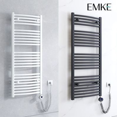 EMKE® Badheizkörper Elektrisch Mit Thermostat Elektro Handtuchwärmer Handtuchtrockner