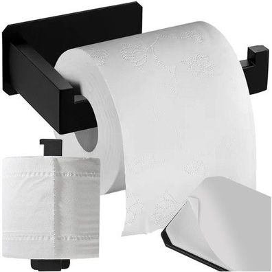 Toilettenpapierhalter ohne Bohren Loft Schwarz - Accessoire für Bad - Bad Möbel