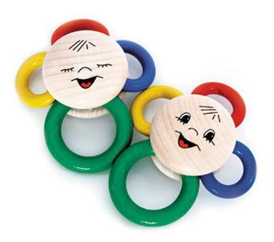 Babyspielzeug Rassel Blümchen BxLxH 100x45x120mm NEU Babyrassel Motorikrassel