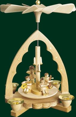 Tischpyramide Engelkonzert natur Höhe= 19cm NEU Holzpyramide Tischdekoration Deko