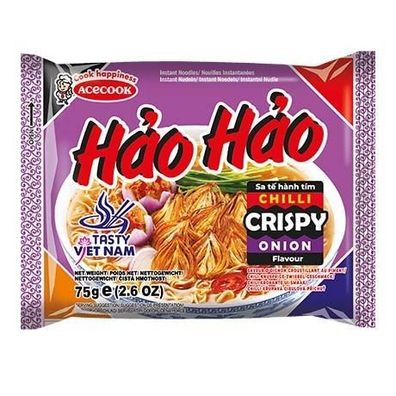 Acecook Instantnudeln Hao Hao Chili Crispy Onion 75g