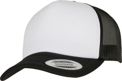 Flexfit YP Classics Curved Foam Trucker Cap White Front 6320W