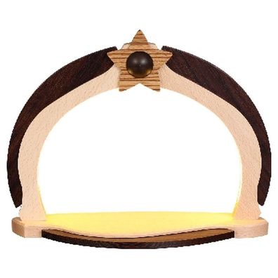 Schwibbogen unbestückt mit LED elektrisch BxH 30x24cm NEU Lichterbogen