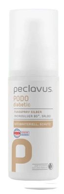 peclavus PODOdiabetic Fußspray Silber, 150 ml