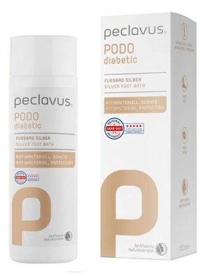 peclavus PODOdiabetic Fußbad Silber, 150 ml