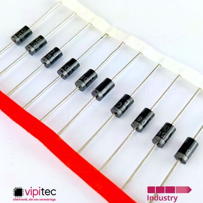 1N5408 Gleichrichterdiode THT DO27 1kV 1000V 3A -55..150 °C Rectifier Diode