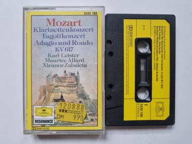Karl Leister/ Maurice Allard/ Nicanor Zabaleta - Mozart KC 617 Cassette Germany