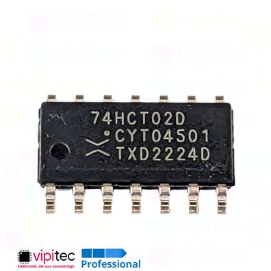 74HCT02 2-Kanal NOR, 4-fach | SMD SO-14 5V TTL 125°C
