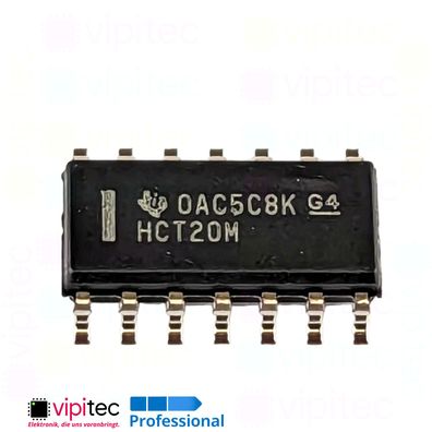 74HCT20 4-Kanal NAND, 2-fach | SMD SO-14 5V TTL 125°C
