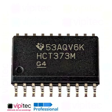 74HCT373 D-Flip-Flop, 8-fach, Tri-State | SMD SO-20 5V TTL 125°C