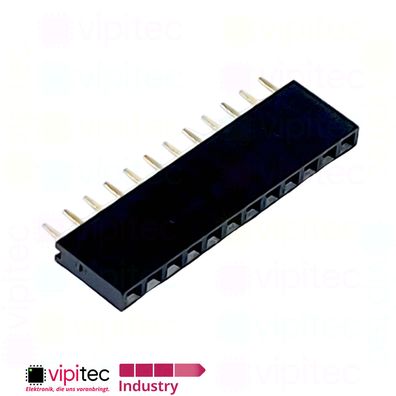 12-polige gerade Buchsenleiste | 2.54mm 1x12 Female Single Pin Socket Header