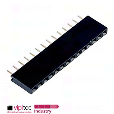 14-polige gerade Buchsenleiste | 2.54mm 1x14 Female Single Pin Socket Header