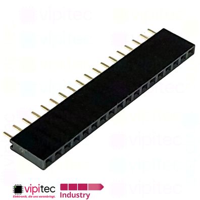18-polige gerade Buchsenleiste | 2.54mm 1x18 Female Single Pin Socket Header