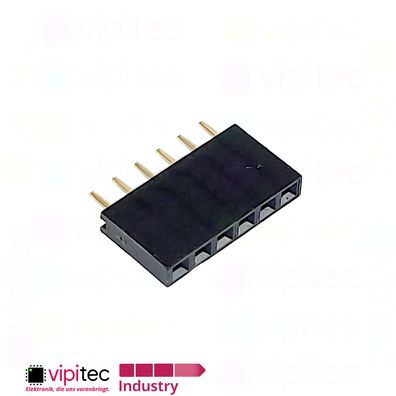 6-polige gerade Buchsenleiste | 2.54mm 1x6 Female Single Pin Socket Header